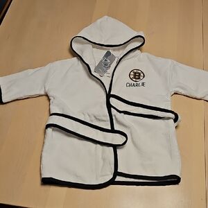 Baby White Hooded Bathrobe